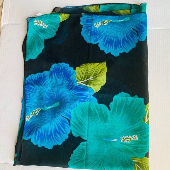 2 Huge Scarfs Perfect Sarong Bathing Suit Wrap Coverage - Picture 6 of 6